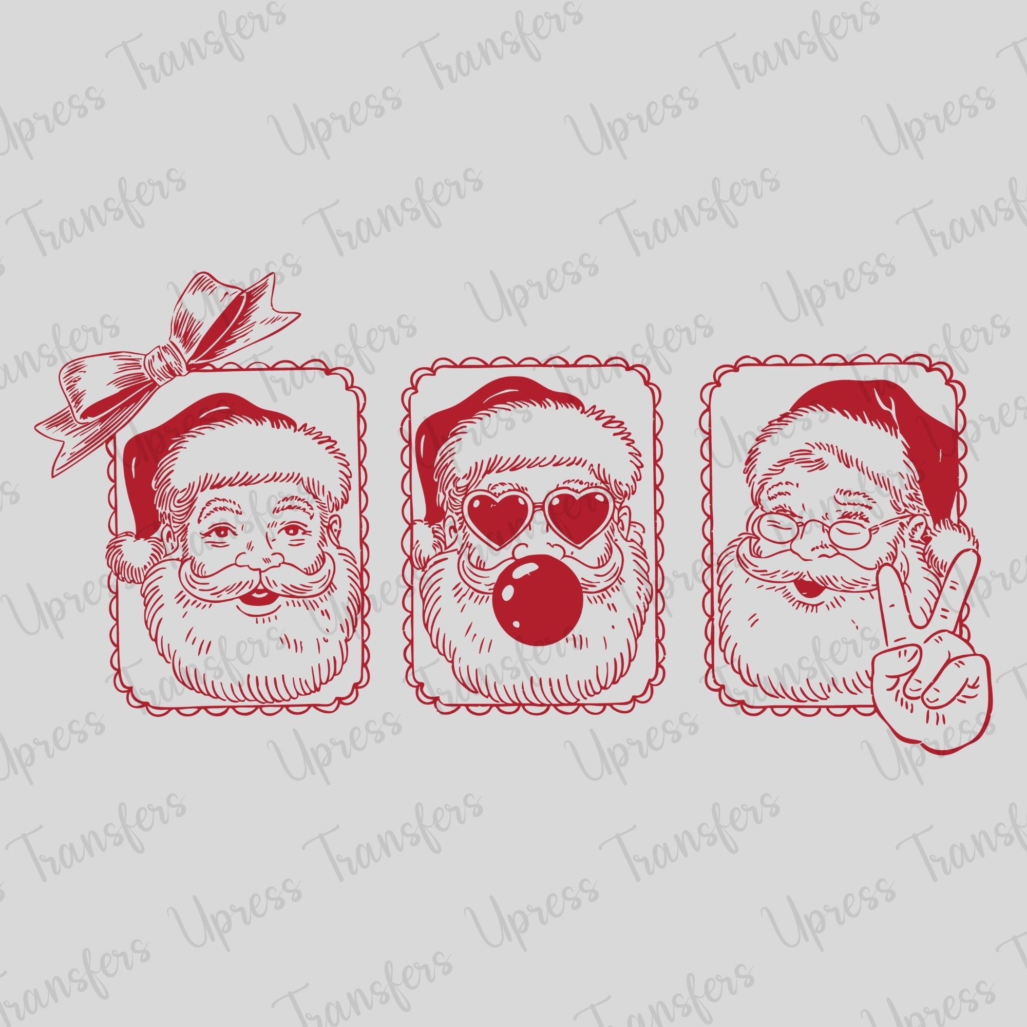 Santa Frames Trio