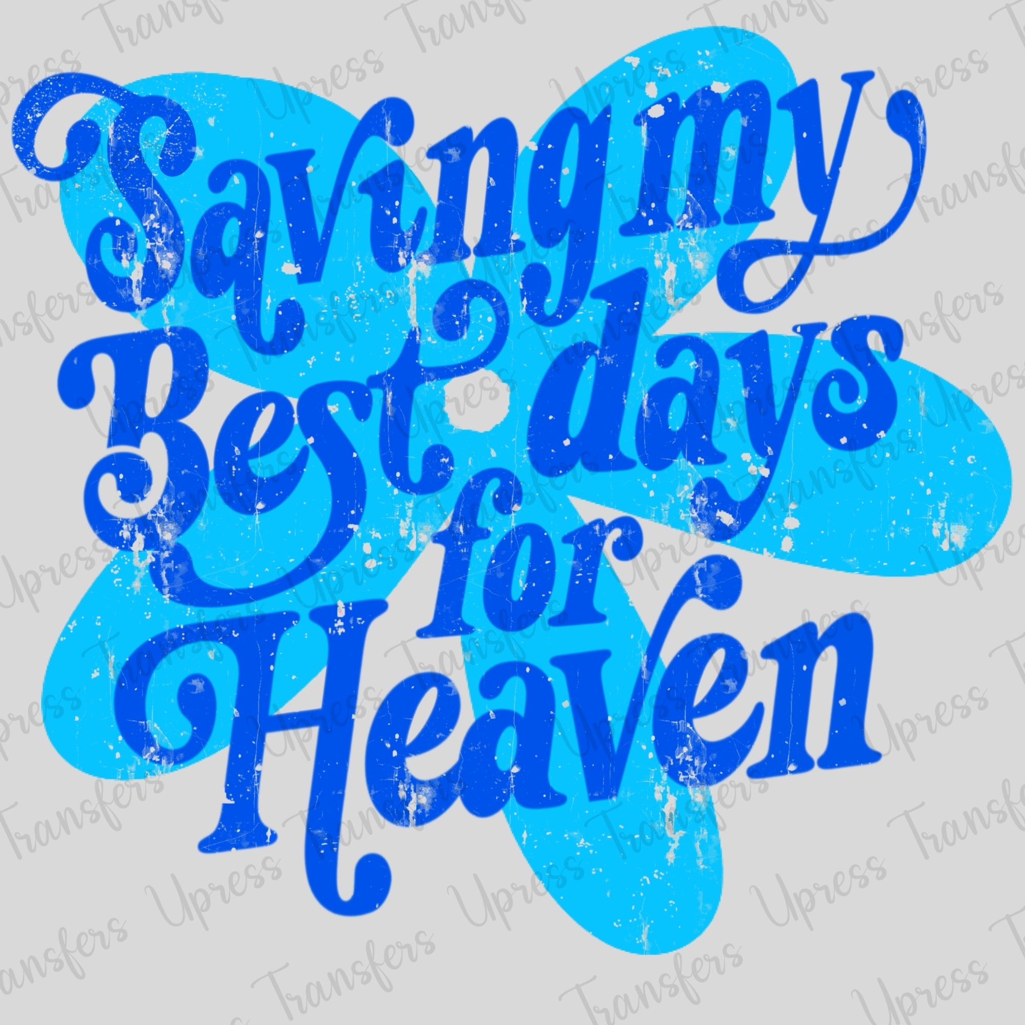 Saving My Best Days Blue Flower