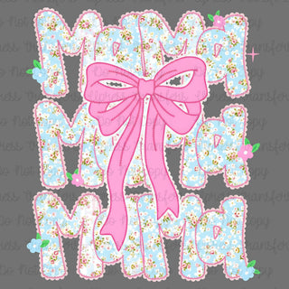 Scalloped Mama x 3 Preppy