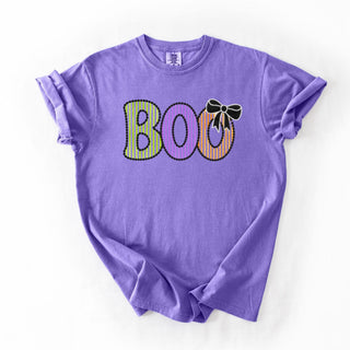 Scalloped Striped Boo