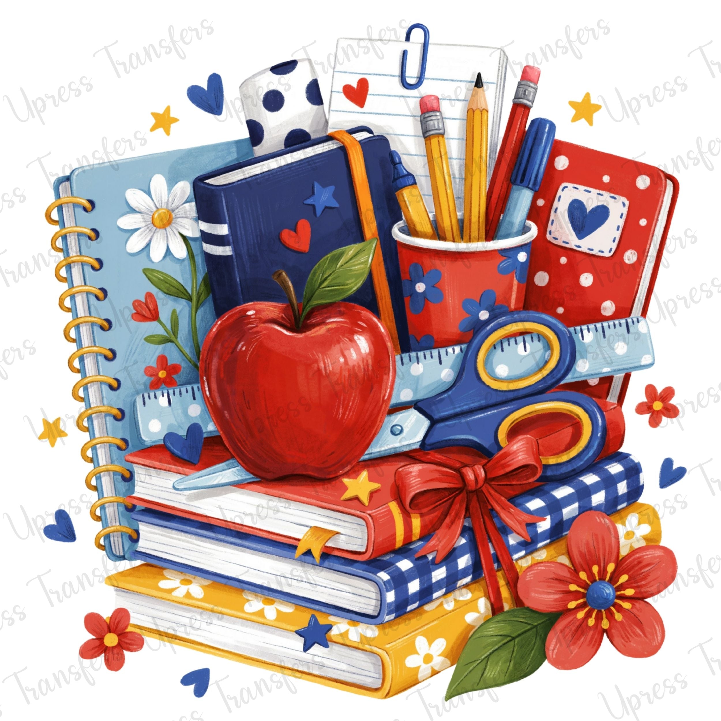 School_Supplies Floral