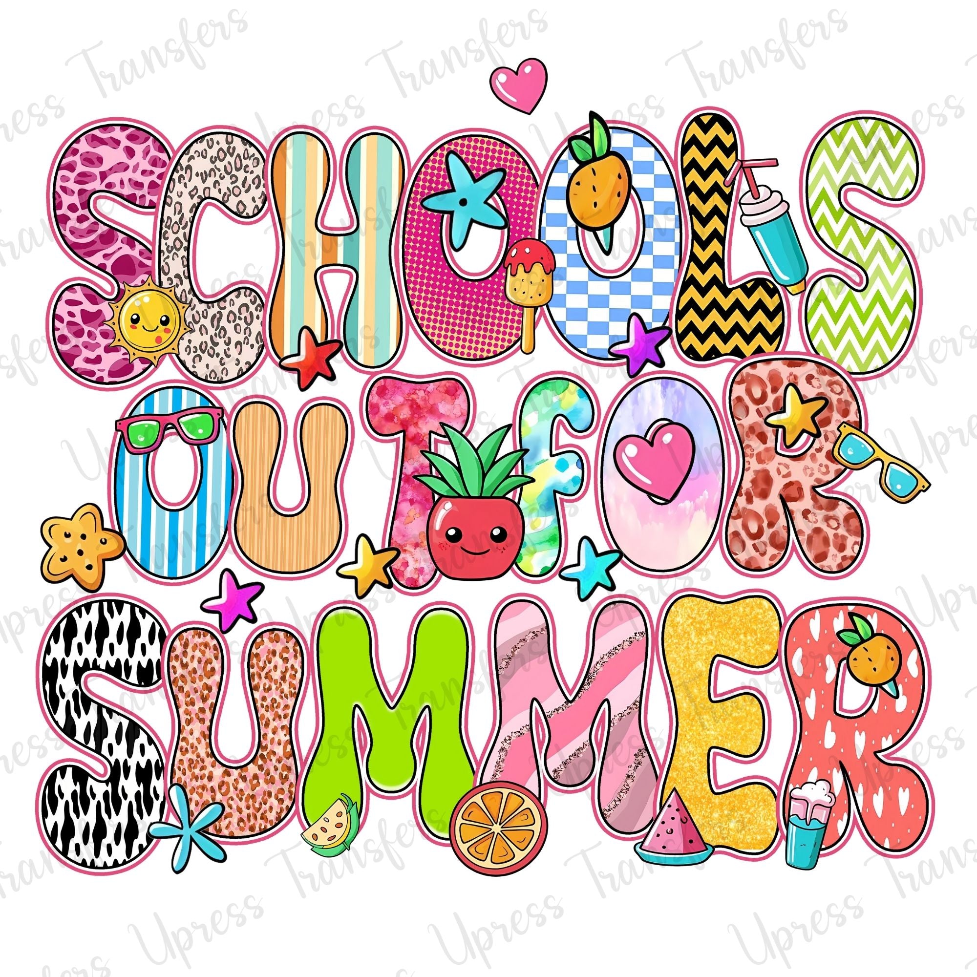Schools Out For Summer Doodle