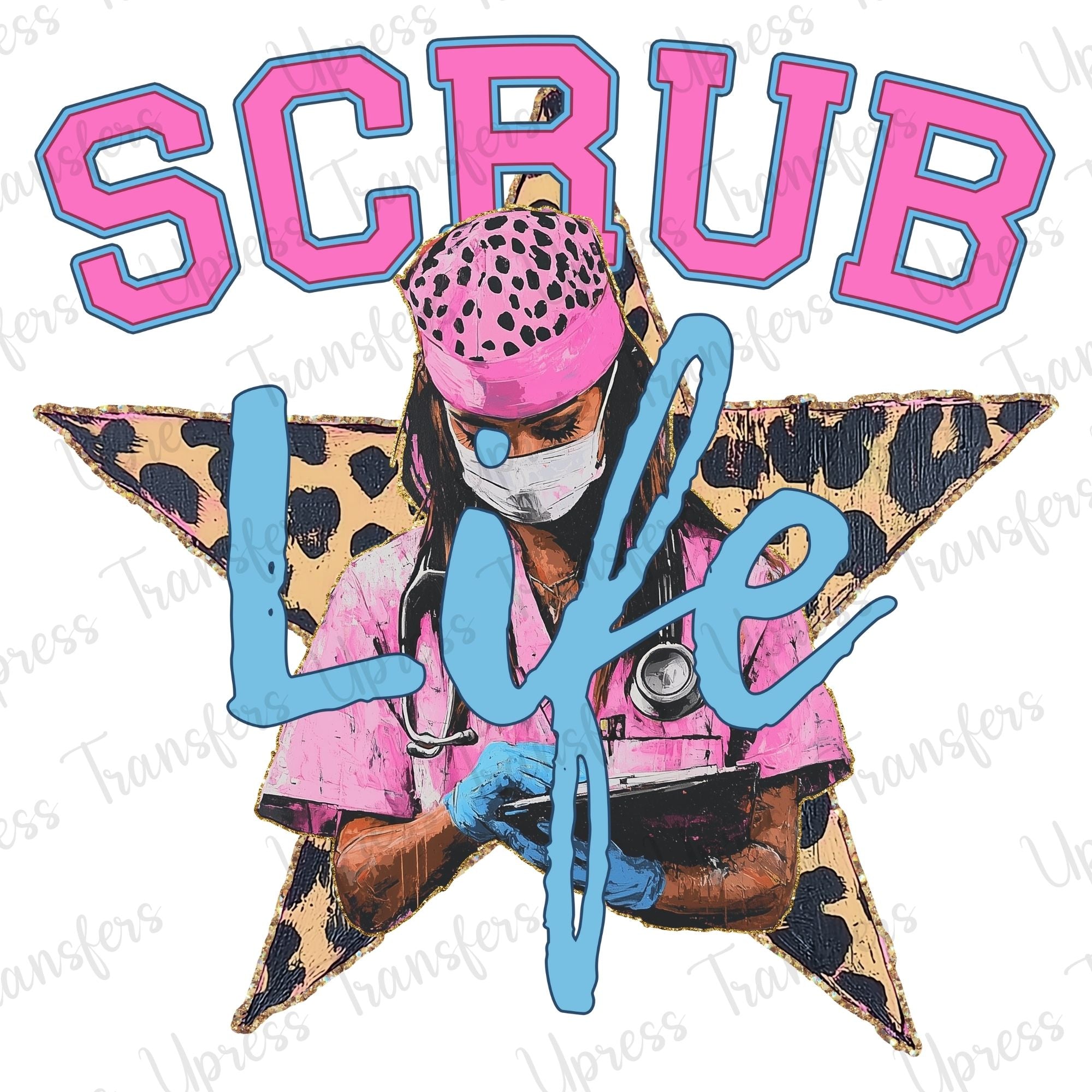 Scrub Life Nurse Star