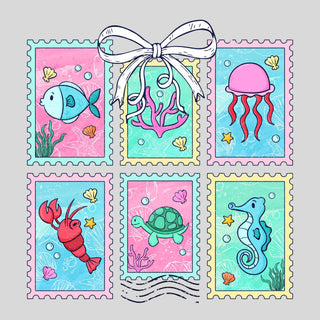 Sea Stamps Vibrant