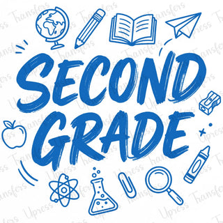 Second Grade Blue Doodle
