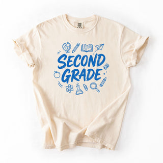 Second Grade Blue Doodle