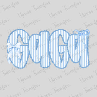 Seersucker Blue Gaga