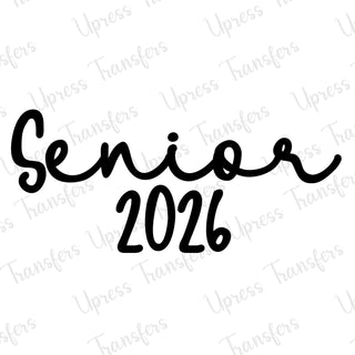 Senior 2026 Black Script