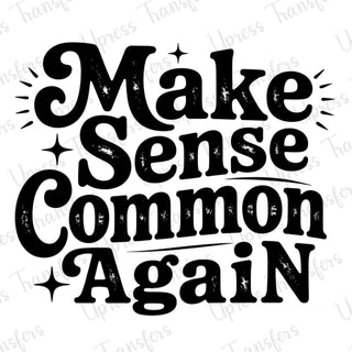 Sense Common Again