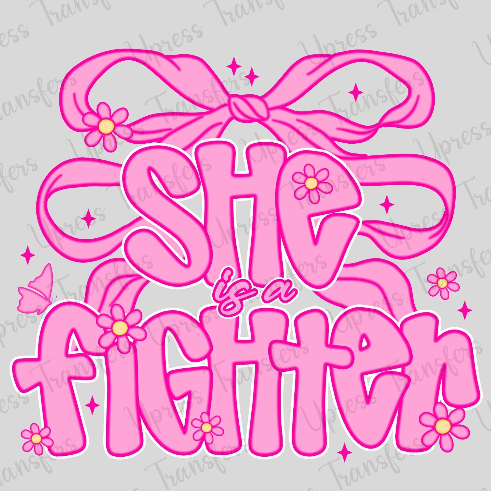 She Is A Fighter Bubble