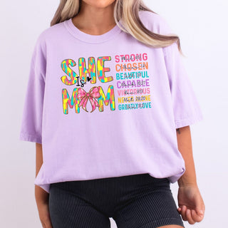 She Is Mom Brushstrokes