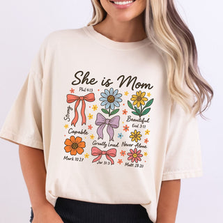 She Is Mom Flowers And Bows
