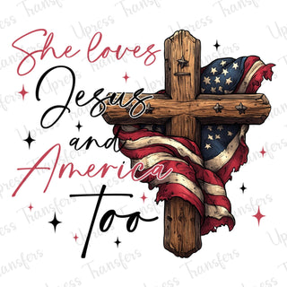 She Loves Jesus Cross