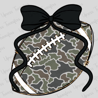 Simple Camo Football With Bow