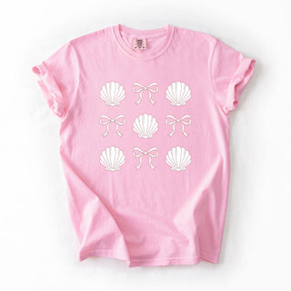 Simple Pink Outline Shell Coquette