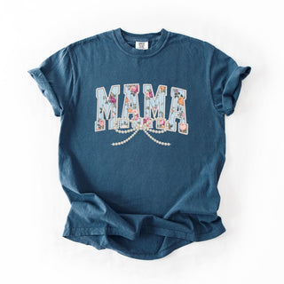 Simple Striped Floral Mama Pearls