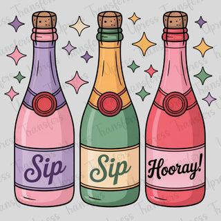 Sip Sip Hooray Bottles Trio