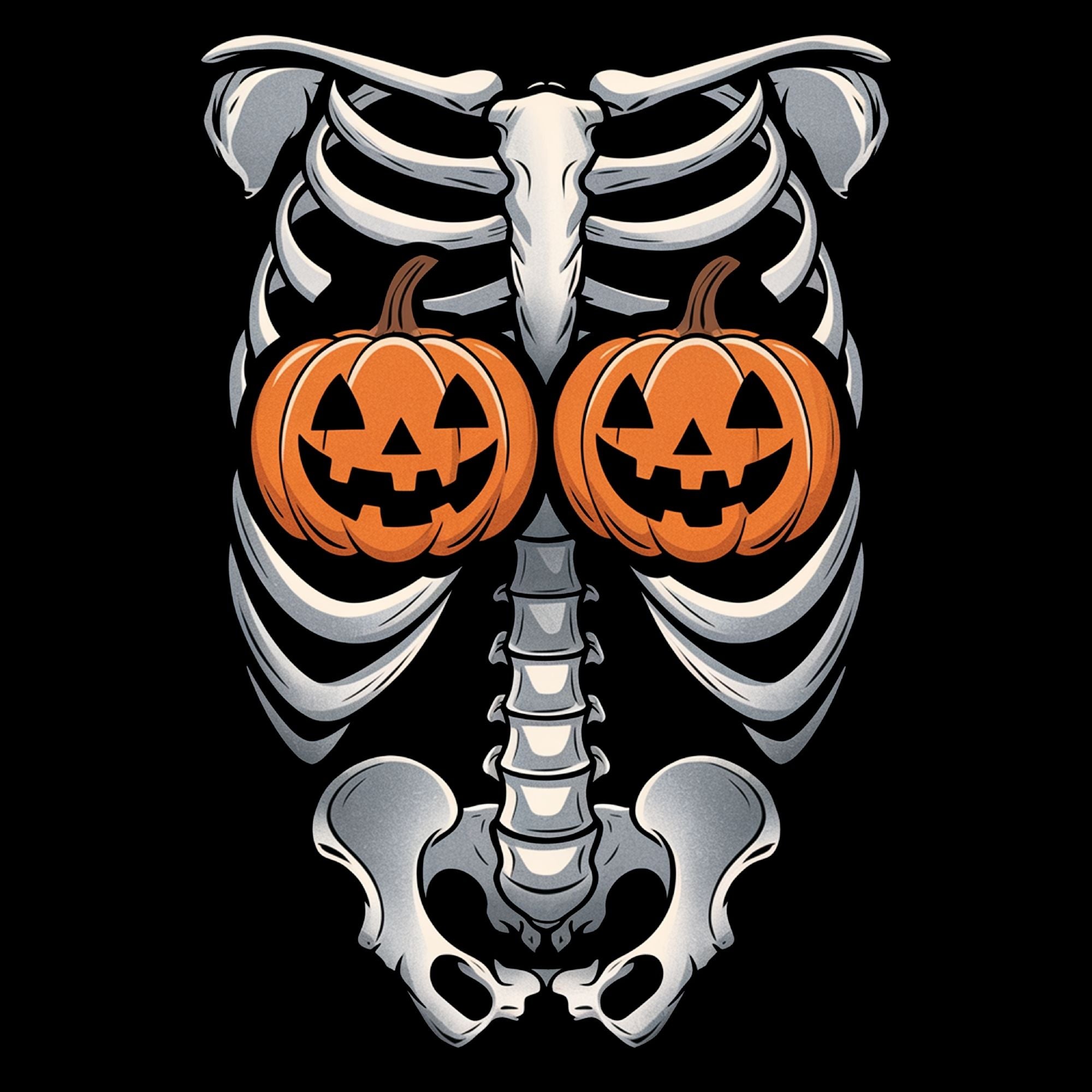 Skull Body and Pumpkin tatas