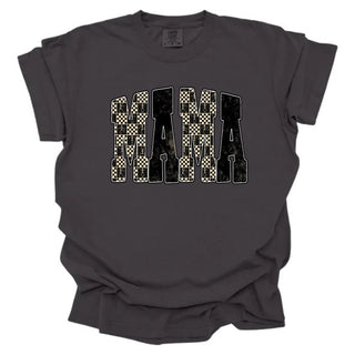 Skull Checkered Patterned Mama