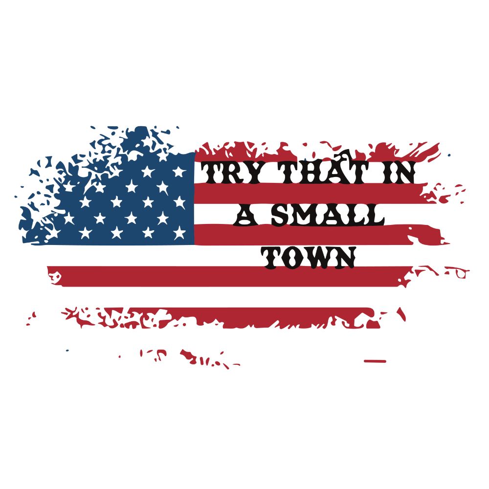 Small Town Distressed Flag