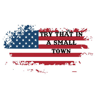 Small Town Distressed Flag