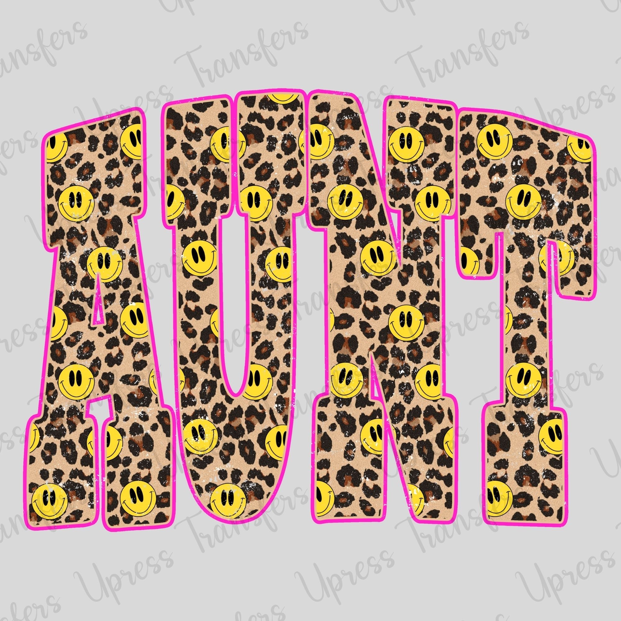 Smiley Cheetah Print Aunt