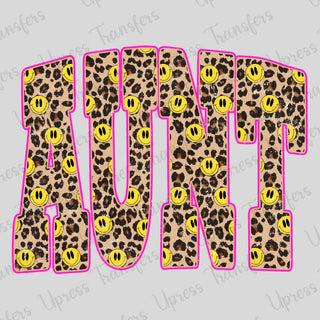 Smiley Cheetah Print Aunt