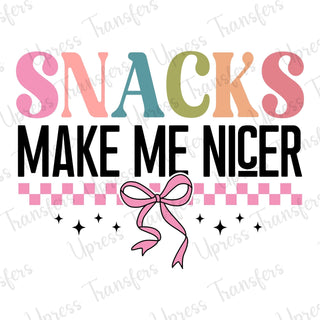 Snacks Make Me Nicer
