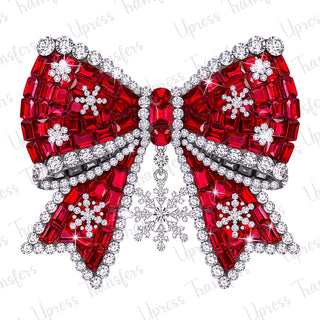 Snowflake Dazzled Bow