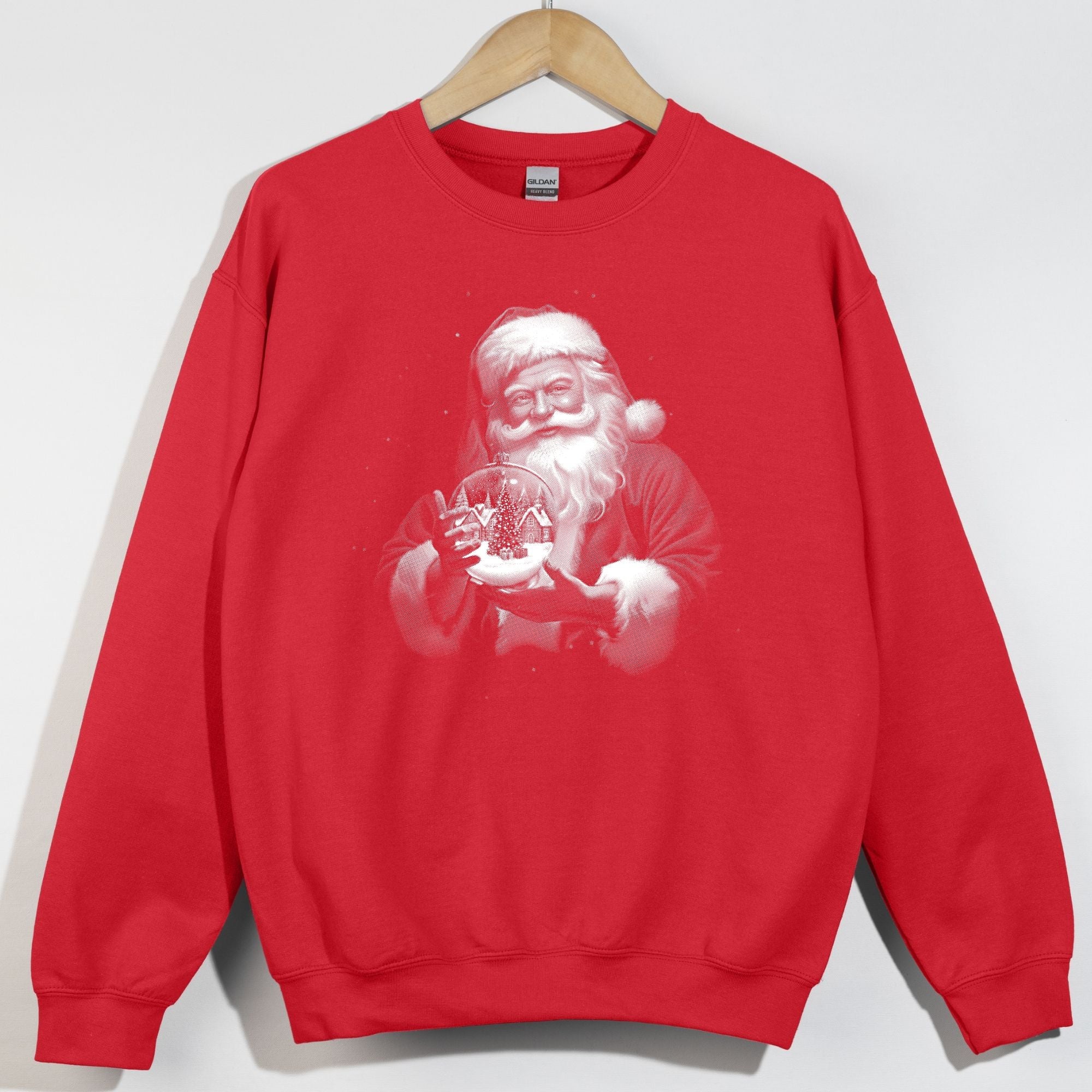 Snow globe Santa Black Out