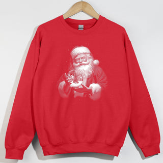 Snow globe Santa Black Out