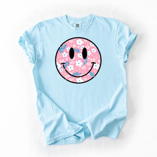 So Cute Pink Smiley with Floral