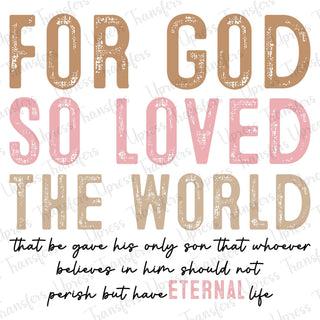 So Loved The World