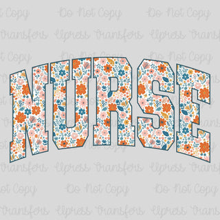 So Sweet Orange Floral Nurse