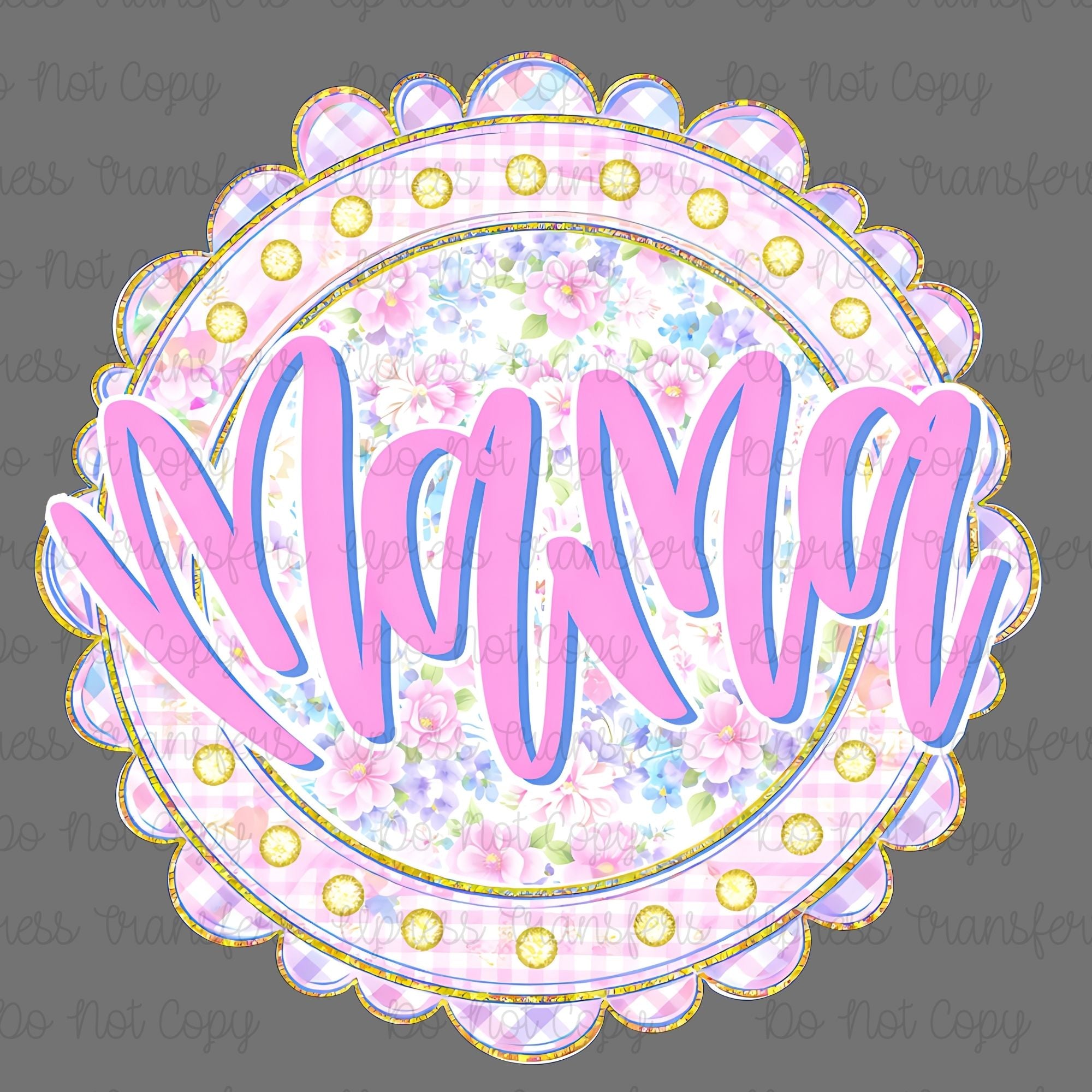 So Sweet Scalloped Circle Mama