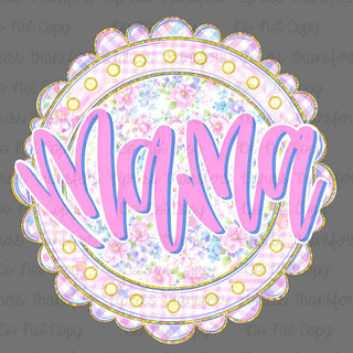 So Sweet Scalloped Circle Mama