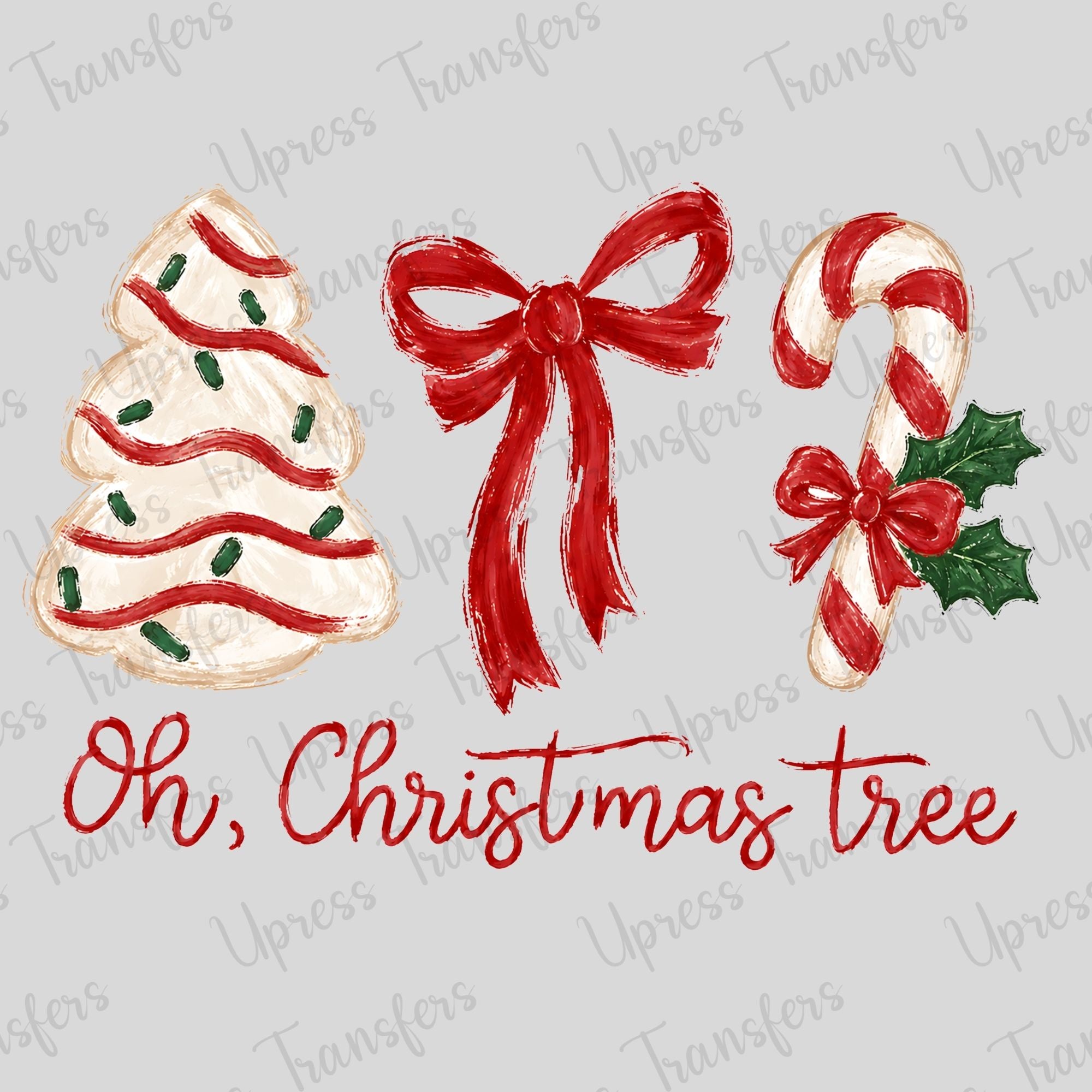 Soft Brushed Oh Christmas Tree