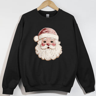 Soft Faux Sequins Santa Head