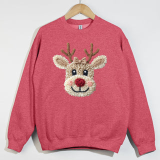 Soft Faux Yarn Reindeer