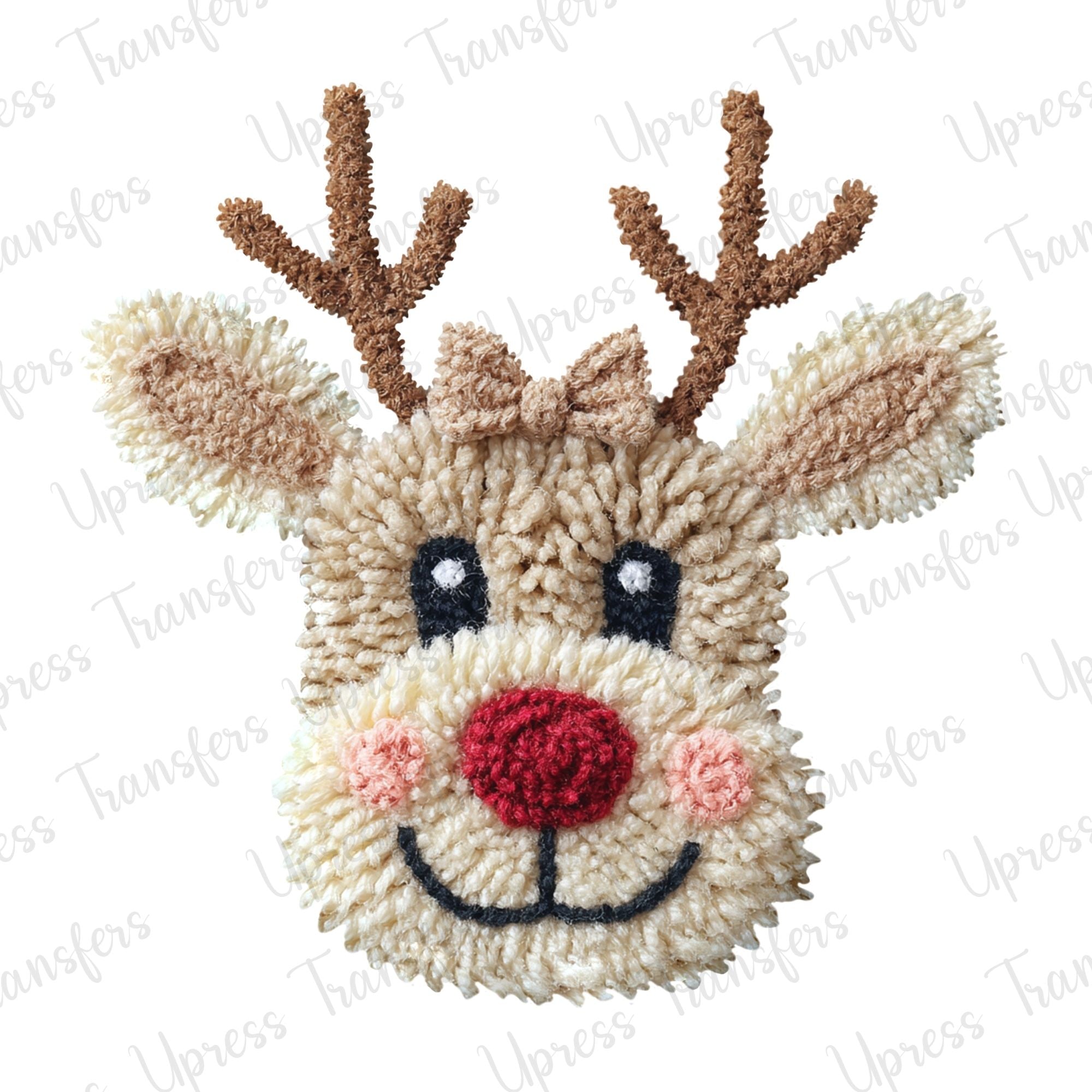 Soft Faux Yarn Reindeer