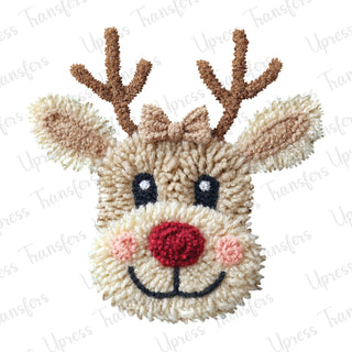 Soft Faux Yarn Reindeer