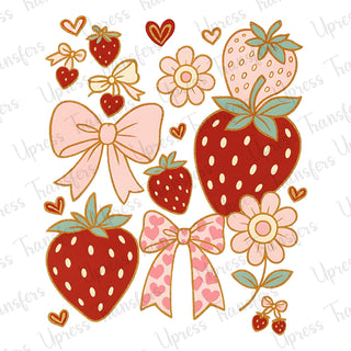 Soft Girly Berries And Bows