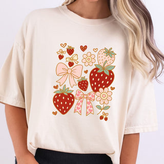 Soft Girly Berries And Bows