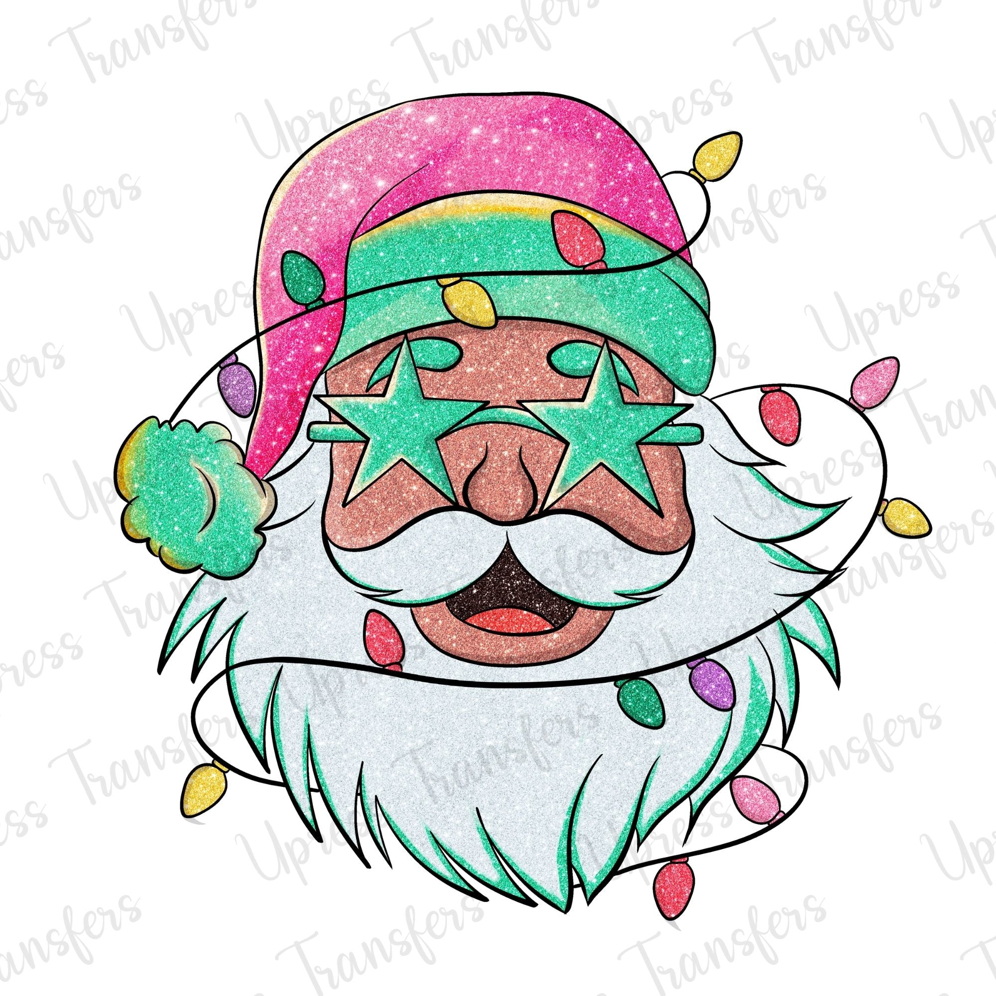 Soft Glitter Dazzled Santa