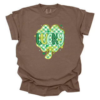 Soft Green Clover Checkered