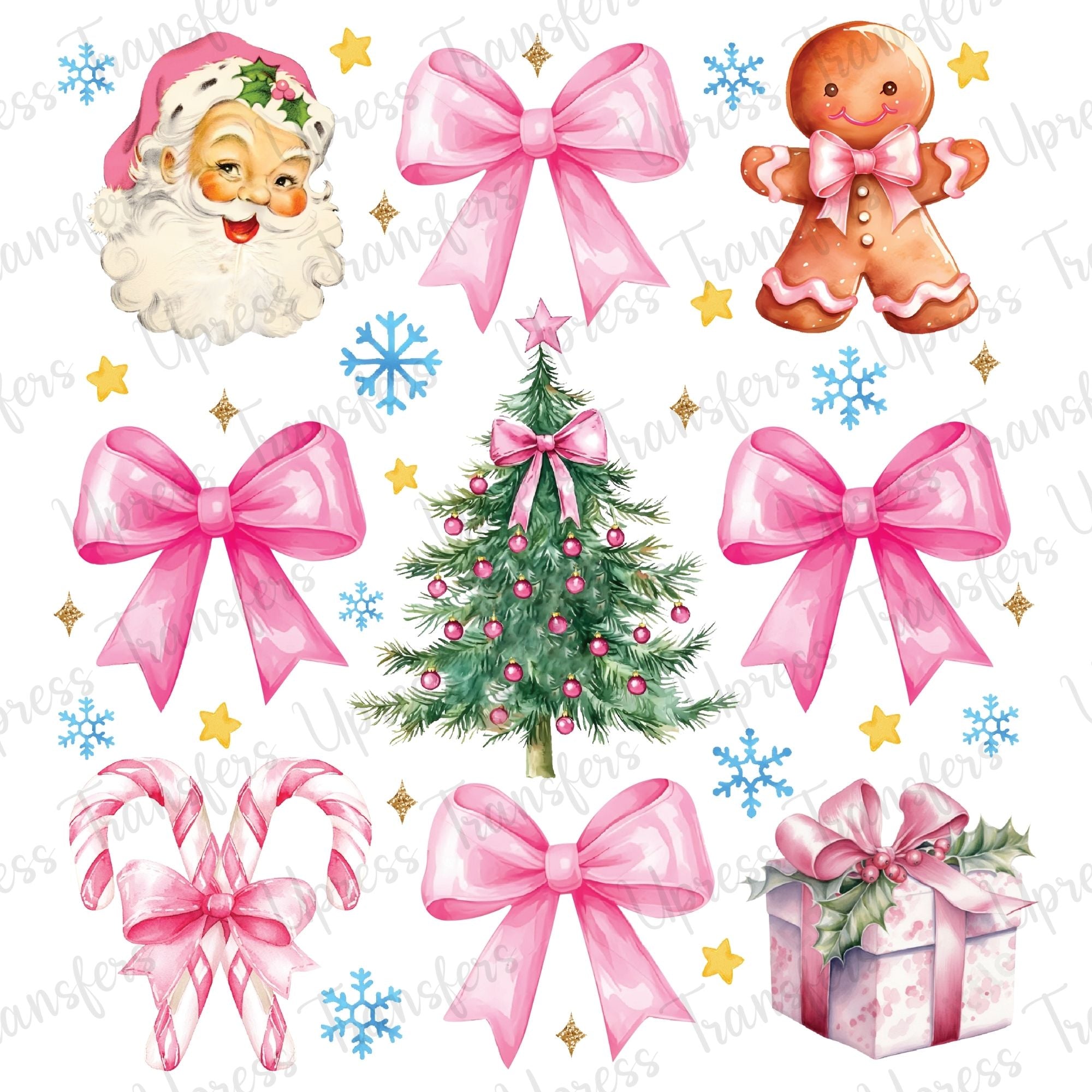 Soft Pink Christmas Collage Coquette