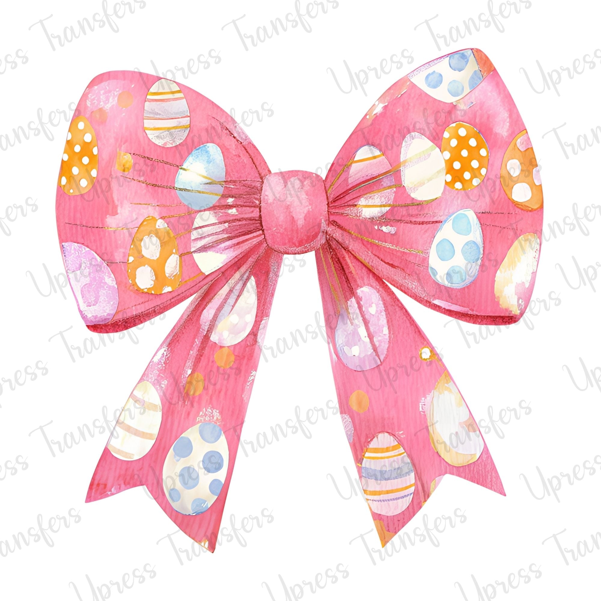 Soft Watercolor Easter Bow
