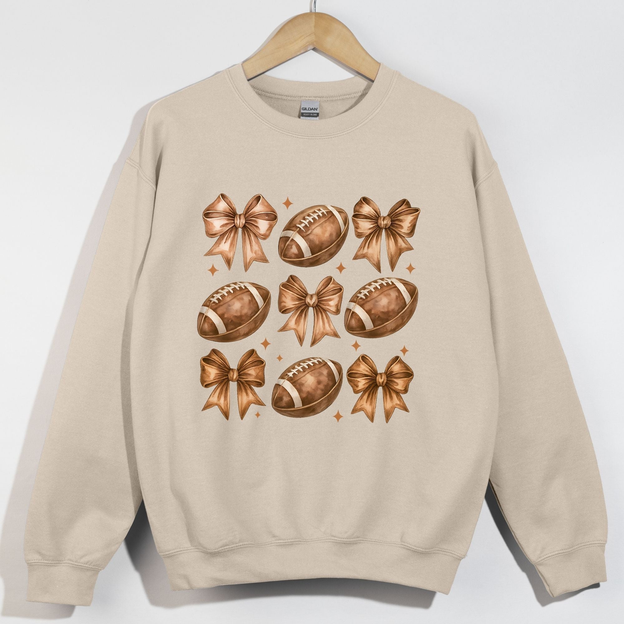 Soft Watercolor Football Coquette