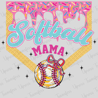 Softball Drip Mama Home Plate