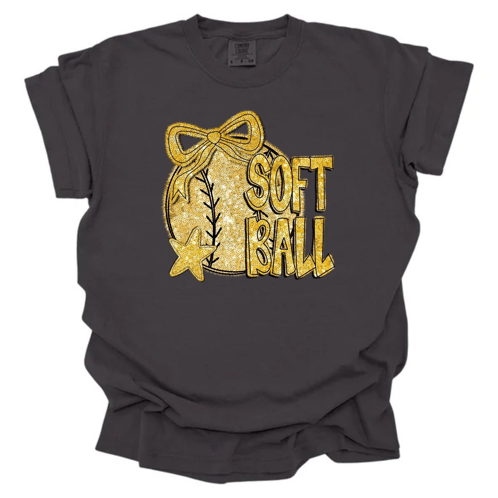 Softball Faux Sequins